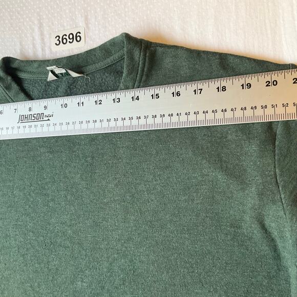 Orvis Women Sweatshirt size L Long Sleeve Crew Neck Fleece Liner Dark Green - Picture 2 of 8